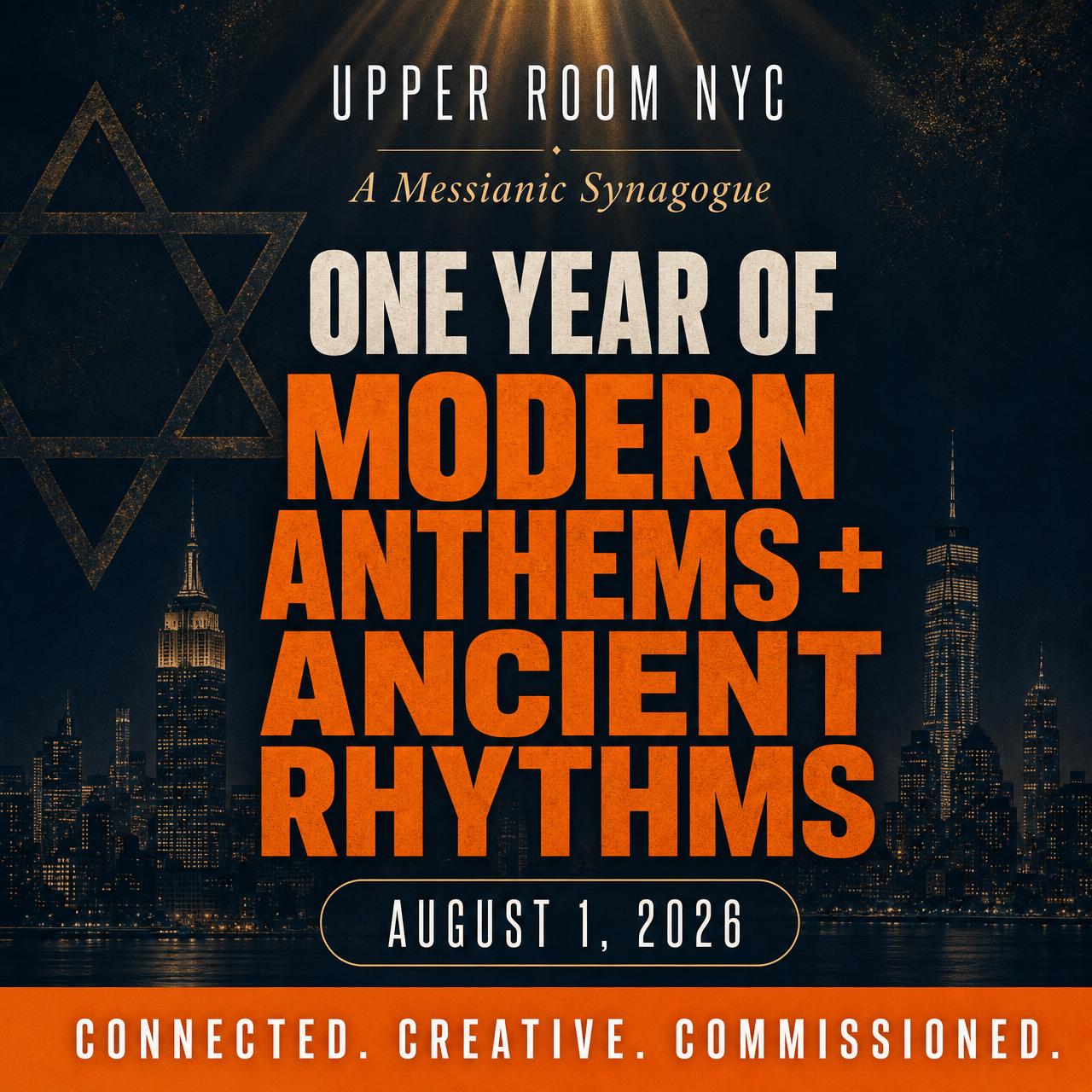 Upper Room NYC One Year Anniversary — August 1, 2026